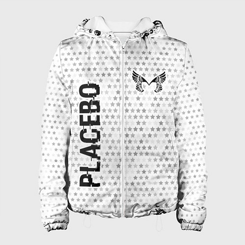 Женская куртка Placebo glitch на светлом фоне вертикально / 3D-Белый – фото 1