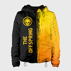 Куртка с капюшоном женская The Offspring - gold gradient по-вертикали, цвет: 3D-черный