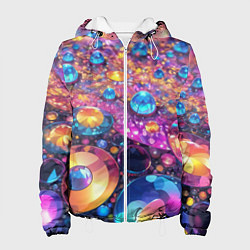 Женская куртка Разноцветная декоративная абстракция