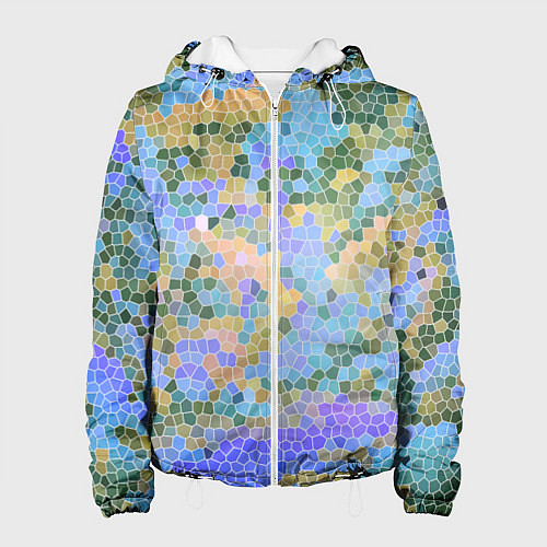 Женская куртка Разноцветный витраж / 3D-Белый – фото 1