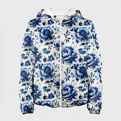 Женская куртка Гжель узор паттерн