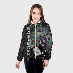 Куртка с капюшоном женская Адский рай - пустой Габимару, цвет: 3D-белый — фото 2