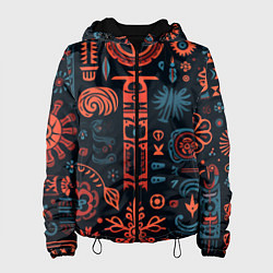 Женская куртка Абстрактный паттерн в славянской стилистике