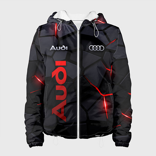 Женская куртка Audi - плиты с эффектом свечения / 3D-Белый – фото 1