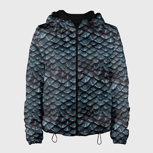 Женская куртка Dragon scale pattern / 3D-Черный – фото 1