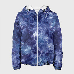 Женская куртка Абстракция - sea blue