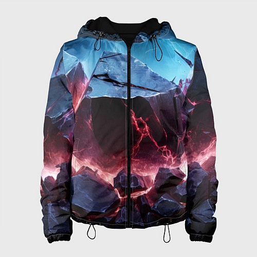 Женская куртка Разлом больших камней / 3D-Черный – фото 1