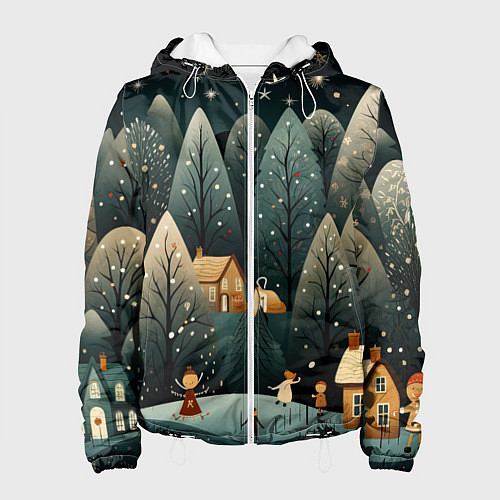 Женская куртка Зимняя страна чудес / 3D-Белый – фото 1