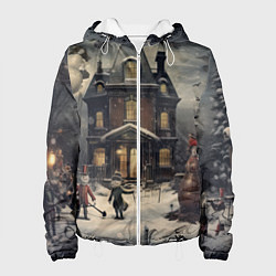 Куртка с капюшоном женская Волшебство природы, цвет: 3D-белый