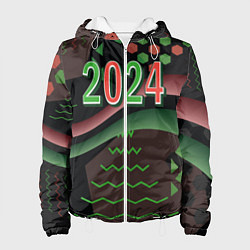 Женская куртка 2024 абстрактный фон