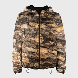 Женская куртка Текстура коры сосны