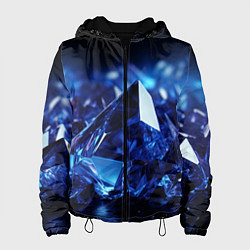 Женская куртка Синие прозрачные алмазы