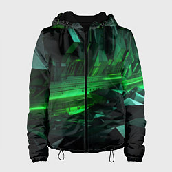 Женская куртка Глубина зеленого абстракта