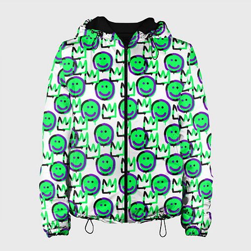 Женская куртка The Crowned smiley / 3D-Черный – фото 1