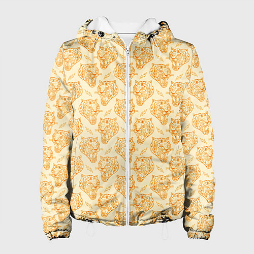 Женская куртка Рычания тигра / 3D-Белый – фото 1