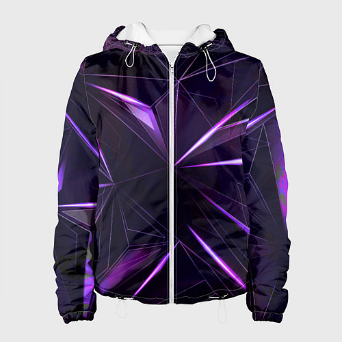 Женская куртка Фиолетовый хрусталь / 3D-Белый – фото 1