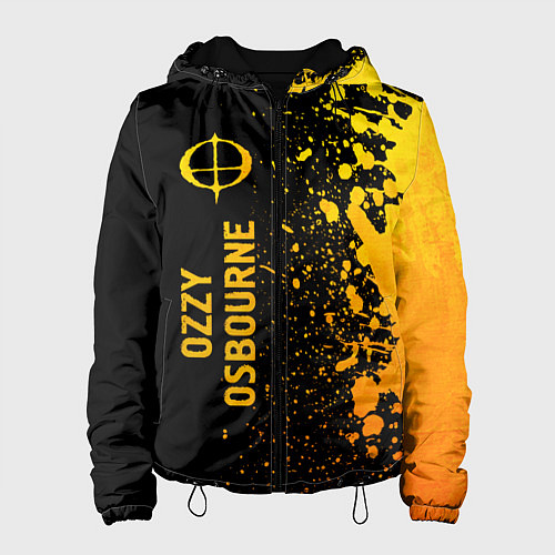 Женская куртка Ozzy Osbourne - gold gradient по-вертикали / 3D-Черный – фото 1
