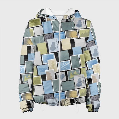 Женская куртка Бесконечные марки / 3D-Белый – фото 1