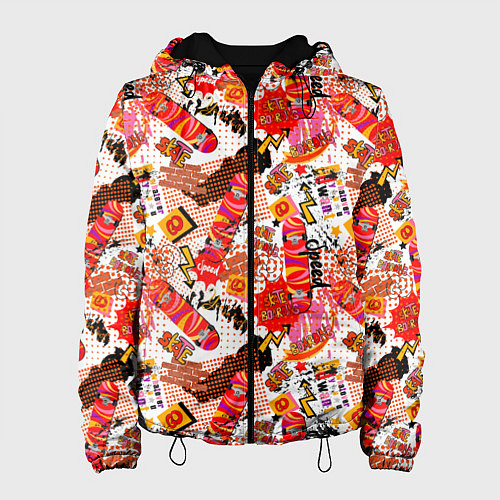 Женская куртка Skate boarding / 3D-Черный – фото 1