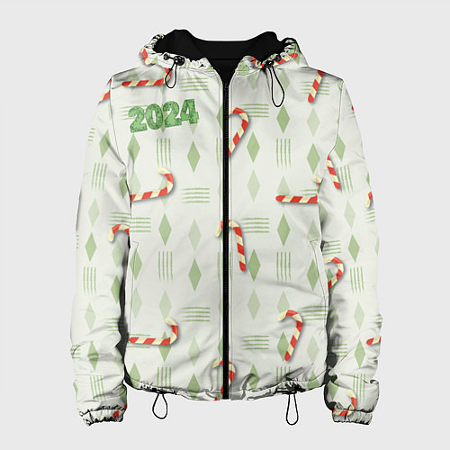 Женская куртка Новогодняя сладость / 3D-Черный – фото 1