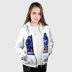 Куртка с капюшоном женская Химик Воскресенск, цвет: 3D-белый — фото 2