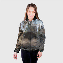 Куртка с капюшоном женская STALKER 2 тоннель, цвет: 3D-черный — фото 2