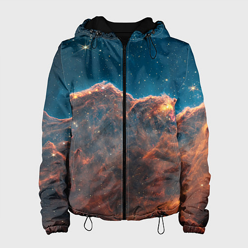 Женская куртка Туманность Киля наблюдаемая телескопом Уэбба / 3D-Черный – фото 1