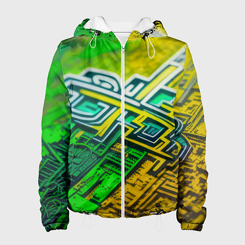 Женская куртка Криптоабстракция / 3D-Белый – фото 1