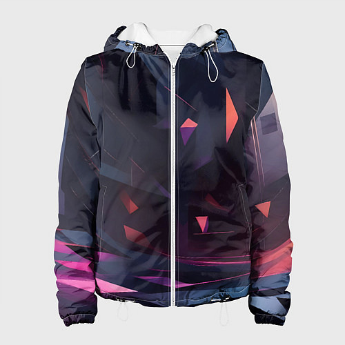 Женская куртка Абстрактный вихрь / 3D-Белый – фото 1