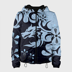 Женская куртка Дракон со снежинками