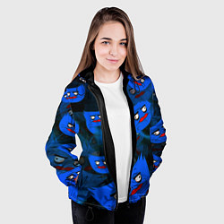 Куртка с капюшоном женская Huggy Wuggy topgames, цвет: 3D-черный — фото 2