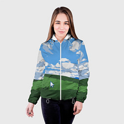 Куртка с капюшоном женская Новый уродливый свитер от майков, цвет: 3D-белый — фото 2