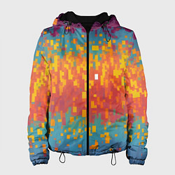 Женская куртка Разноцветные пиксели