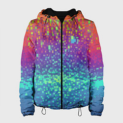Женская куртка Разноцветные пиксели