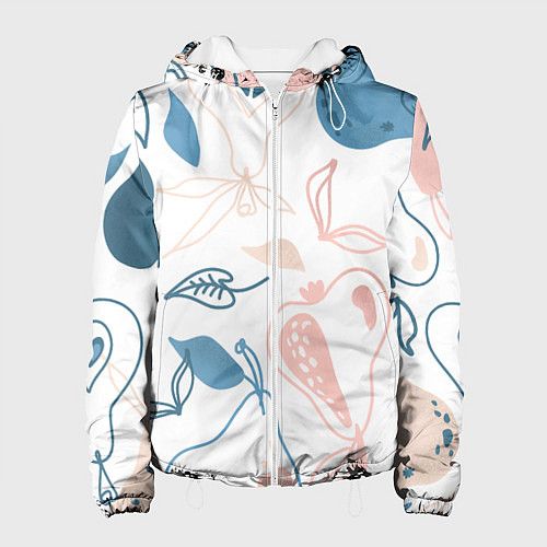 Женская куртка Силуэты груш / 3D-Белый – фото 1