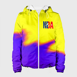 Женская куртка НБА баскетбол краски неоновые желтые
