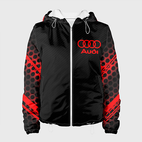 Женская куртка Audi sport geometry / 3D-Белый – фото 1