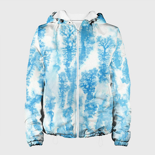Женская куртка Морозный узор акварель / 3D-Белый – фото 1