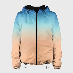 Женская куртка Сине-бежевый градиент