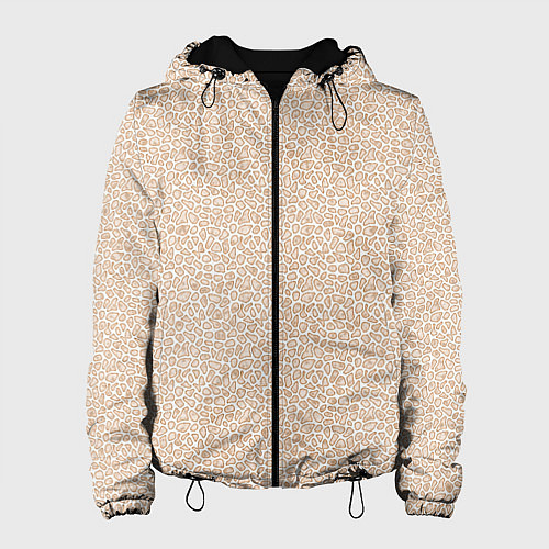 Женская куртка Пятнистый бежевый / 3D-Черный – фото 1