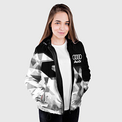 Куртка с капюшоном женская AUDI geometry sport, цвет: 3D-черный — фото 2