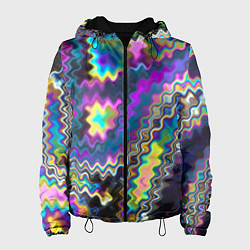 Женская куртка Неоновая волнистая рябь