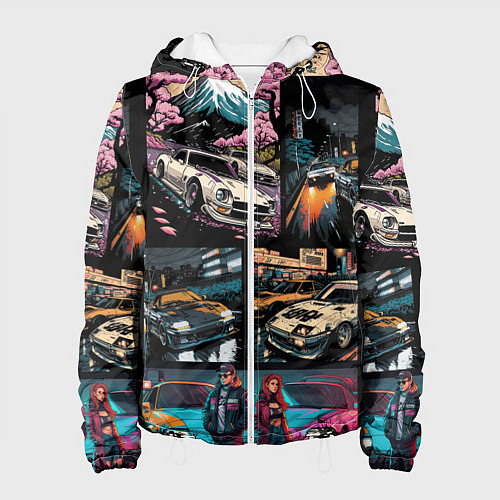 Женская куртка Japanese jdm art / 3D-Белый – фото 1