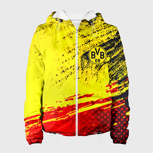 Женская куртка Borussia color краски спорт / 3D-Белый – фото 1
