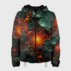 Женская куртка Объемная текстура и лава