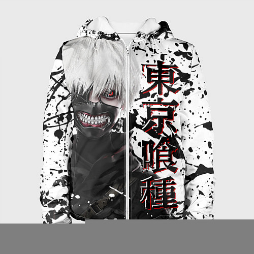 Женская куртка Kaneki Ken - Токийский Гуль / 3D-Белый – фото 1