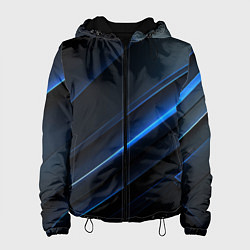 Женская куртка Темно-синий абстрактный фон абстракция