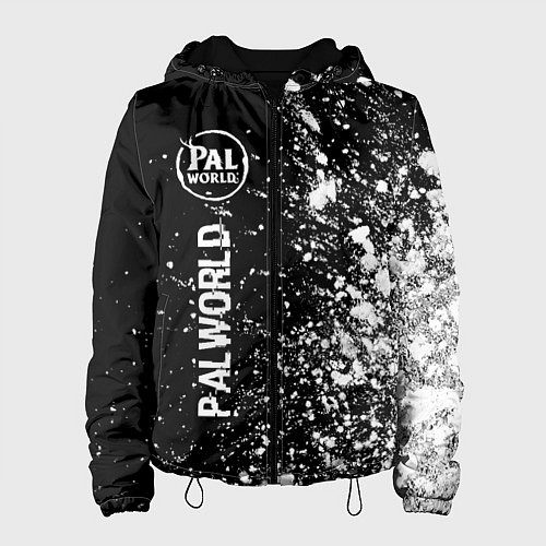 Женская куртка Palworld glitch на темном фоне по-вертикали / 3D-Черный – фото 1