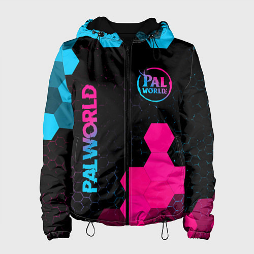 Женская куртка Palworld - neon gradient вертикально / 3D-Черный – фото 1