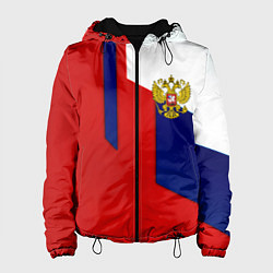 Женская куртка Спортивная текстура герб России